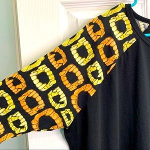 Lularoe Irma vampire teeth Halloween‎ print medium